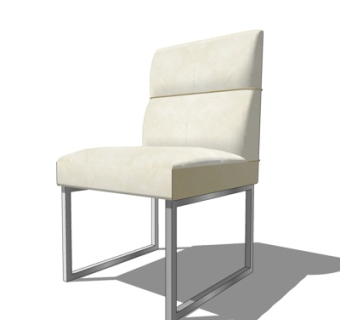 现代布艺单椅su模型