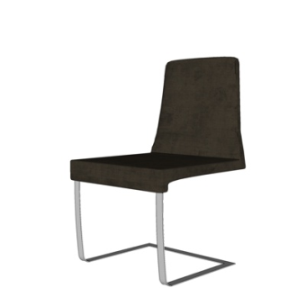 现代铁艺单椅su模型