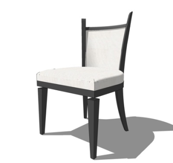 现代布艺单椅su模型