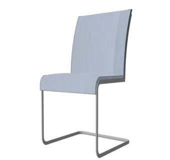 现代铁艺单椅su模型