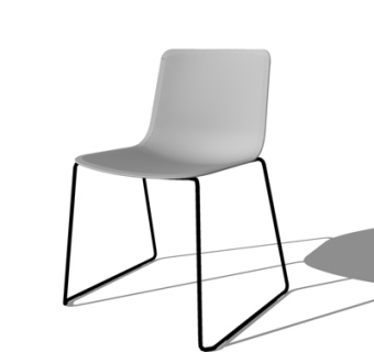 现代铁艺单椅su模型