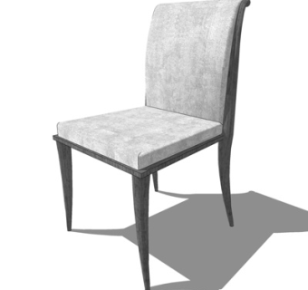 现代布艺单椅su模型