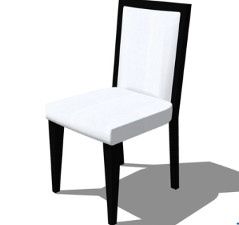 现代布艺单椅su模型