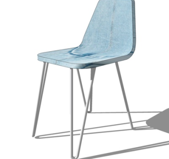 现代铁艺单椅su模型