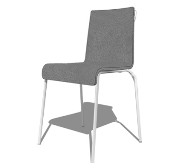 现代铁艺单椅su模型