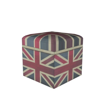 现代布艺凳子su模型