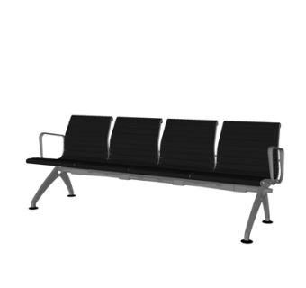 现代铁艺户外椅su模型