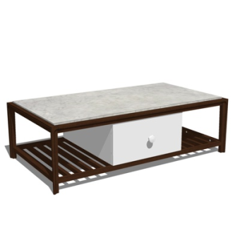 现代实木茶几su模型