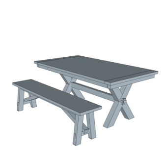 现代实木休闲桌椅su模型