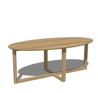 现代实木茶几su模型