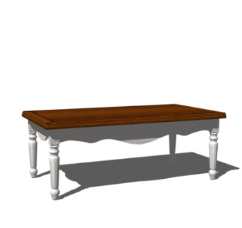 欧式实木茶几su模型
