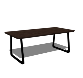 现代实木茶几su模型