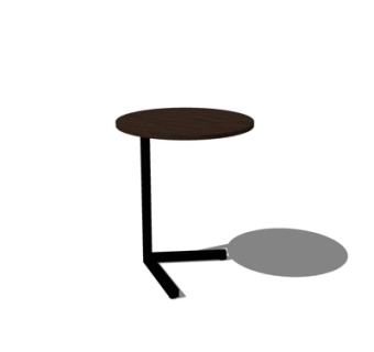 现代实木圆几su模型