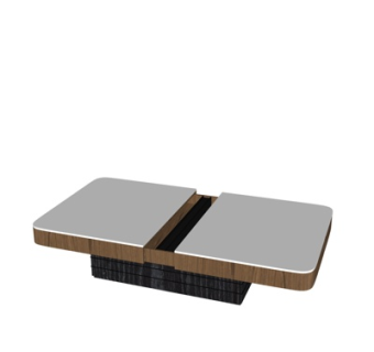 现代实木茶几su模型