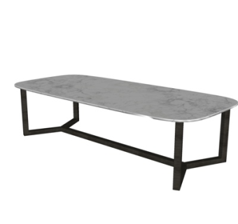 现代大理石茶几su模型