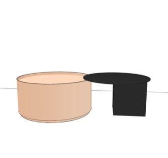 现代实木茶几su模型