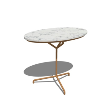 现代大理石边几su模型