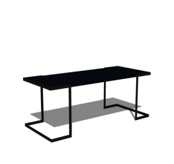 现代铁艺茶几su模型