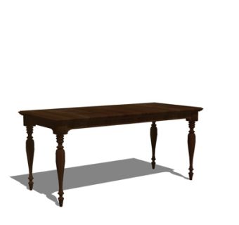 欧式实木端景台su模型