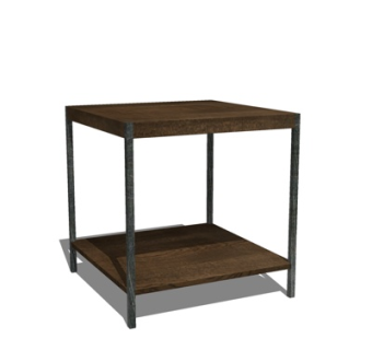 现代实木方几su模型