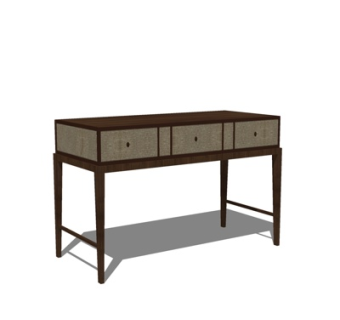 现代实木端景台su模型