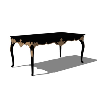 欧式雕花端景台su模型