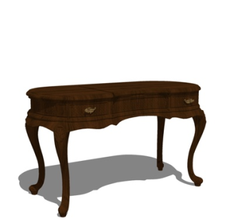 欧式实木端景台su模型