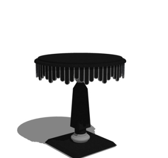 欧式圆几su模型