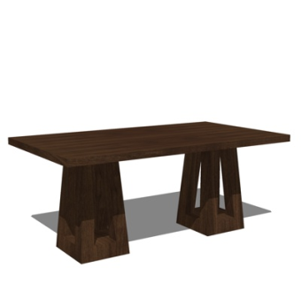 现代实木茶几su模型