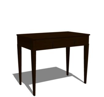 现代实木端景台su模型