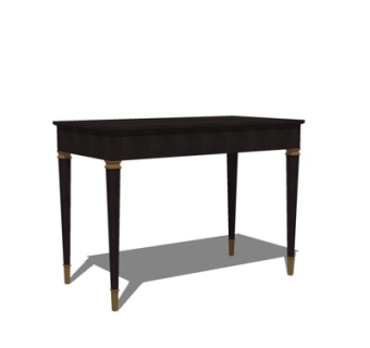 欧式实木端景台su模型