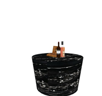 现代红酒饮料摆件su模型