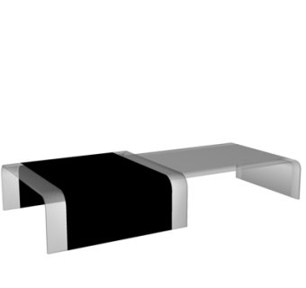 现代塑胶茶几su模型