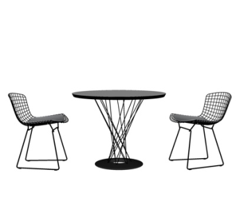 工业风铁艺休闲桌椅su模型