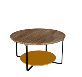 现代实木茶几su模型