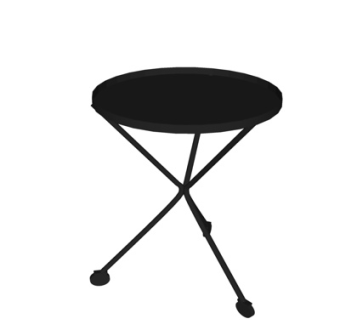 现代实木圆几su模型