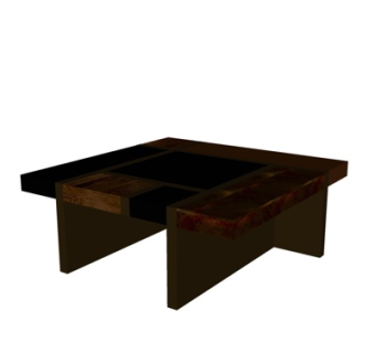 现代实木茶几su模型