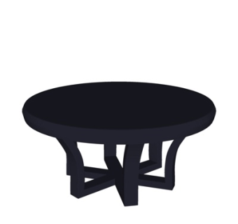 现代实木茶几su模型