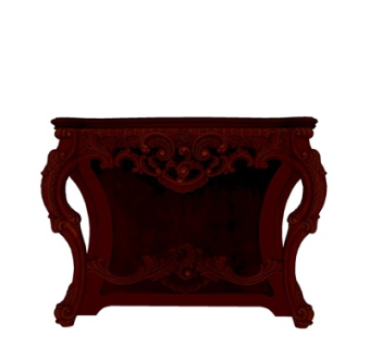 欧式实木端景台su模型