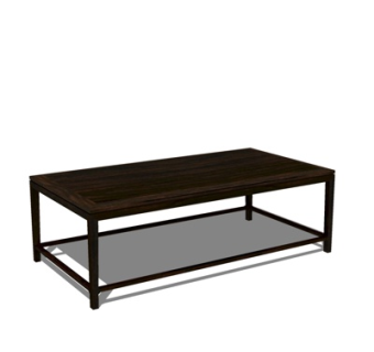 现代实木茶几su模型