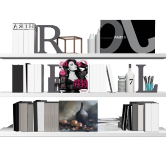 现代层板架su模型