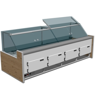 现代展示货架su模型