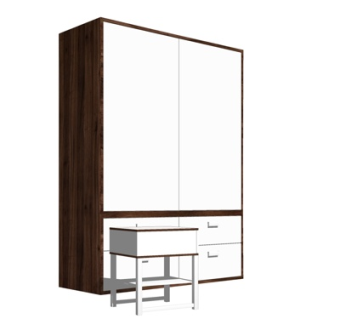 现代衣柜su模型