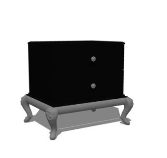 简欧角几su模型