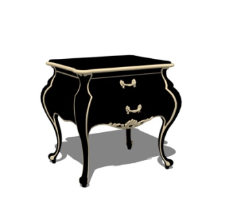 简欧角几su模型