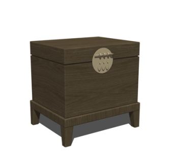 新中式角几su模型