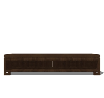 新中式电视柜su模型