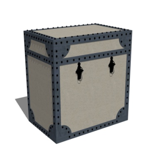 新中式角几su模型