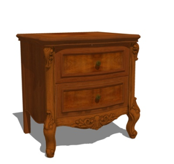 简欧角几su模型