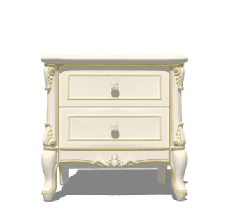 简欧角几su模型